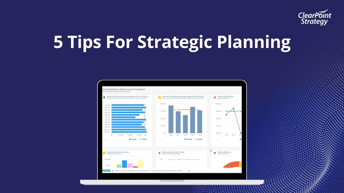 5 Tips For Strategic Planning Professionals in Healthcare