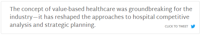 Click to tweet: The concept of value-based healthcare was groundbreaking for the industry…