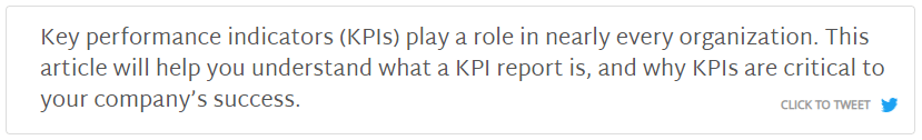 Click to tweet: Key performance indicators (KPIs) play a role in nearly every organization