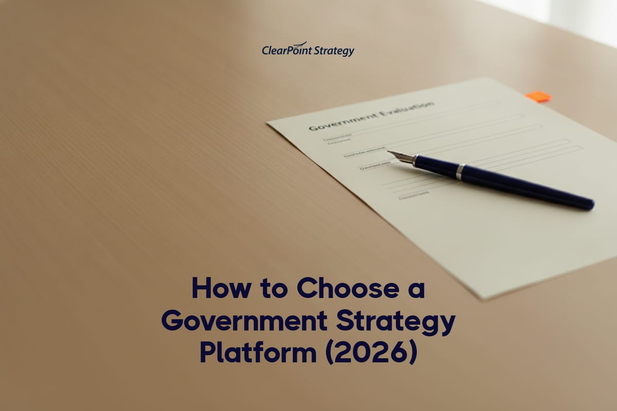 How to Choose a Government Strategy Platform in 2026