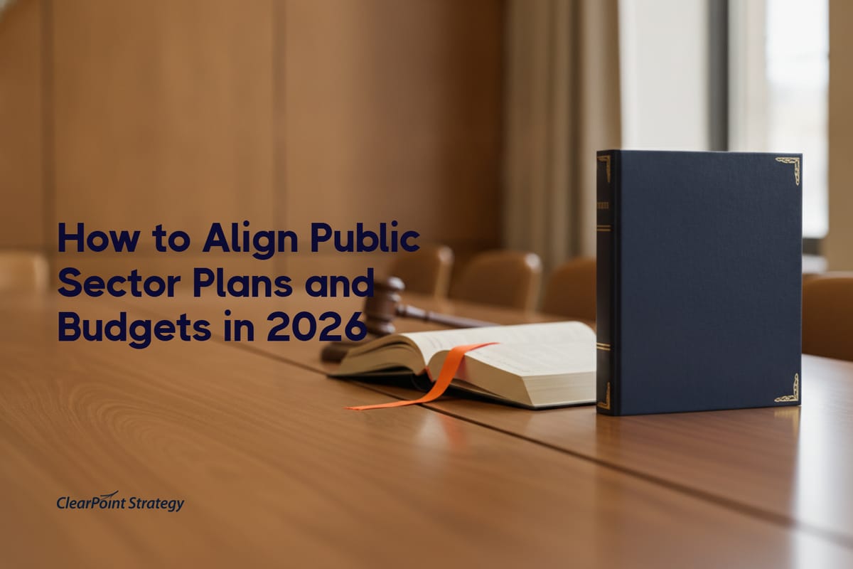 How to Align Public Sector Plans and Budgets in 2026