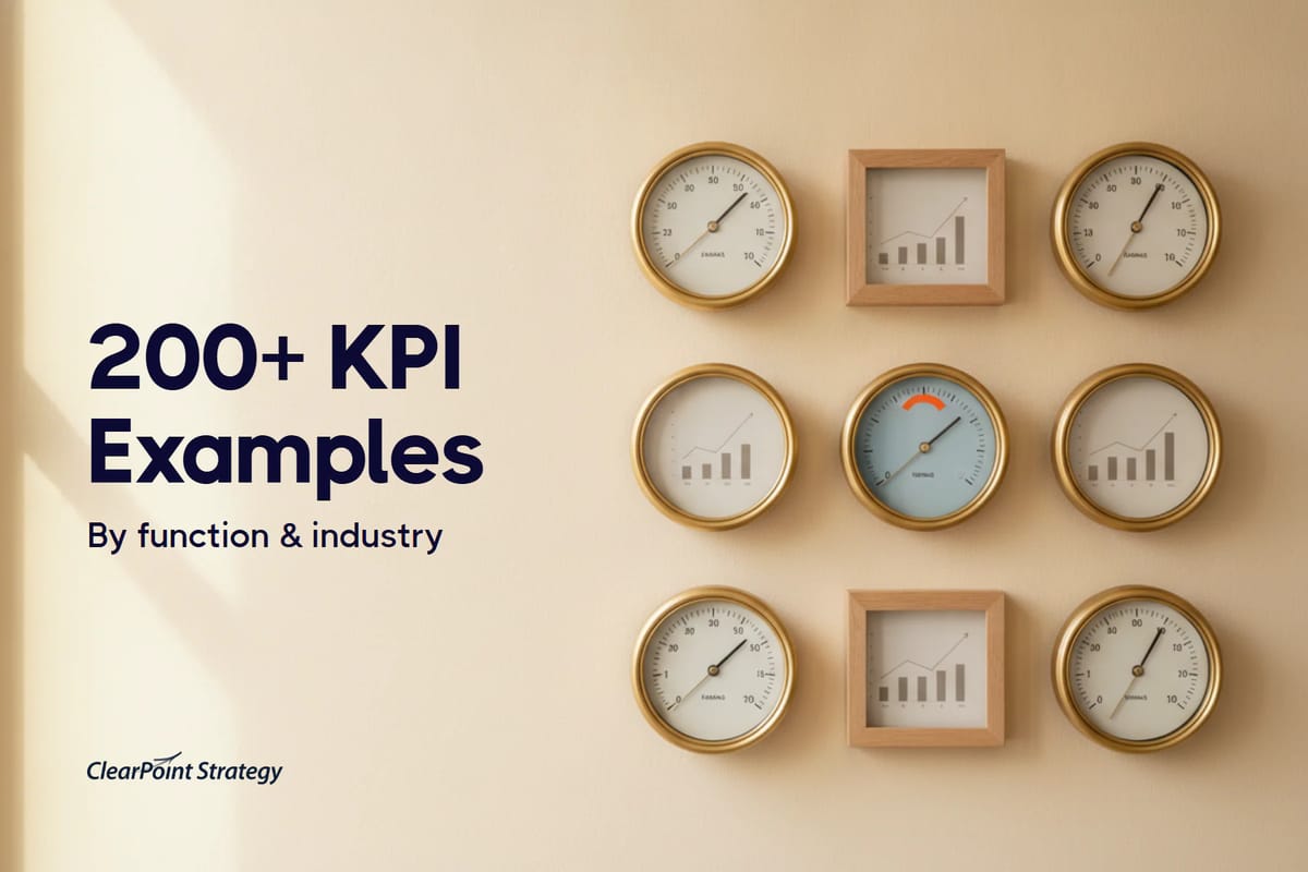 KPI Examples: 200+ Key Performance Indicators by Function & Industry (2026)