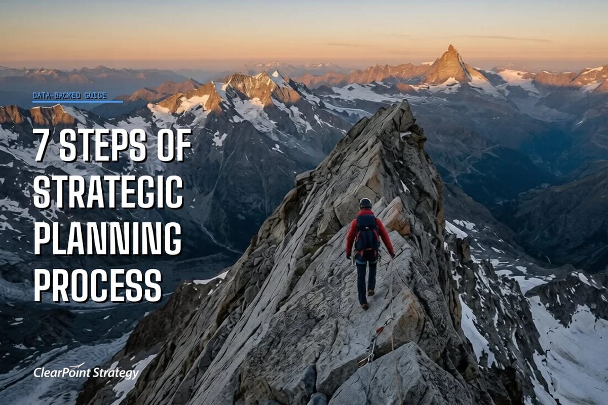 The Strategic Planning Process: 7 Steps, With ClearPoint Platform Data