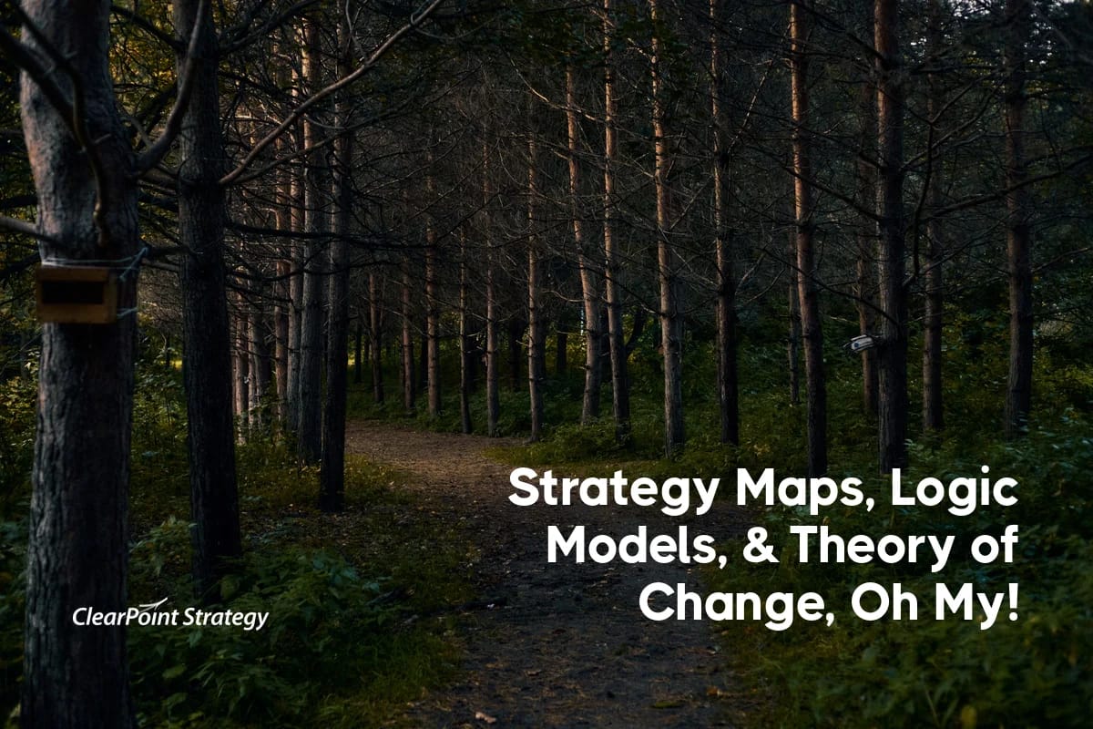 Strategy Maps, Logic Models, & Theory of Change, Oh My!