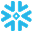 Snowflake logo, representing the data warehouse connection