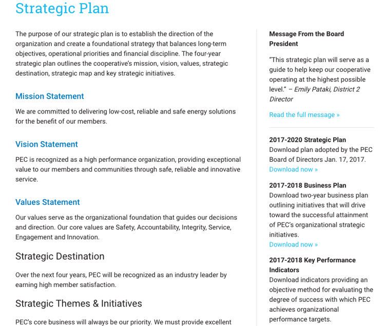 PEC Strategic Plan