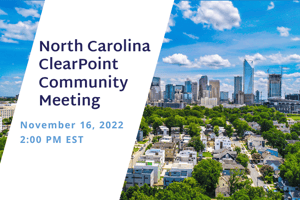 North Carolina ClearPoint Community: 4th Quarter Meeting