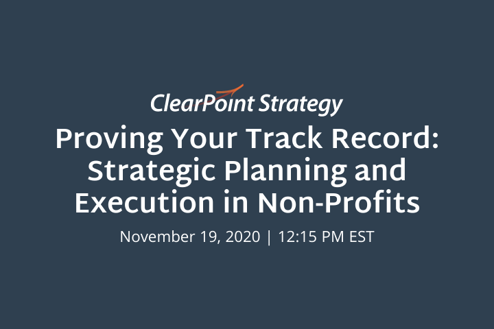 Proving Your Track Record: Strategic Planning and Execution in Non-Profits
